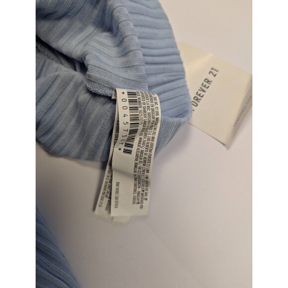 Forever 21 Womens Small Long Knit Sky Blue Pants NWT - Picture 9 of 11